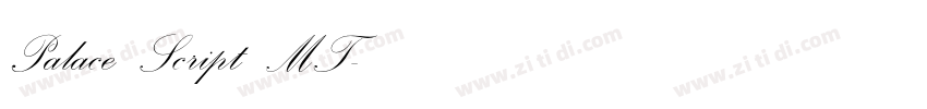 Palace Script MT字体转换
